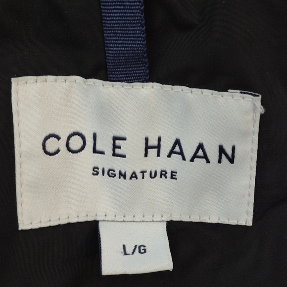 Cole Haan Women's Signature Black Oversized Hood Down Coat Parka - Size L - Picture 14 of 16